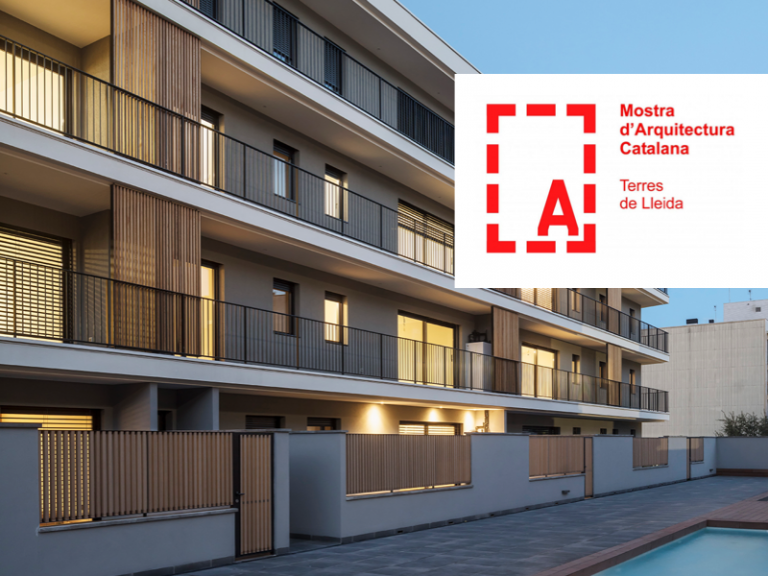 El Edificio Abril de Promocofri en la exposición de la 6ª Muestra de arquitectura de les Terres de Lleida en la Seu Vella